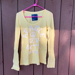 AEO long sleeve thermal/waffle shirt